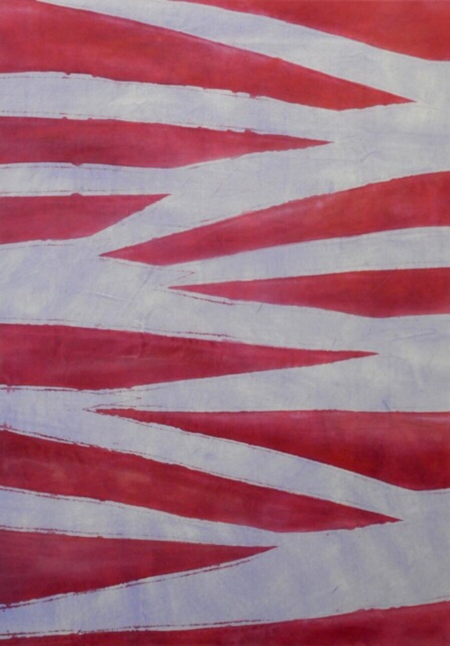 Pliage Painting (Pink on Purple)