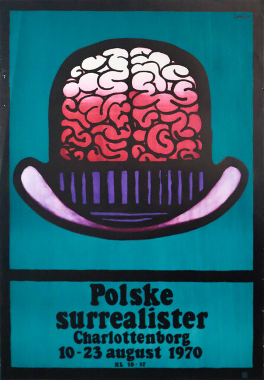 1970 Polish Exhibition Poster, Polske Surrealister - Lenica