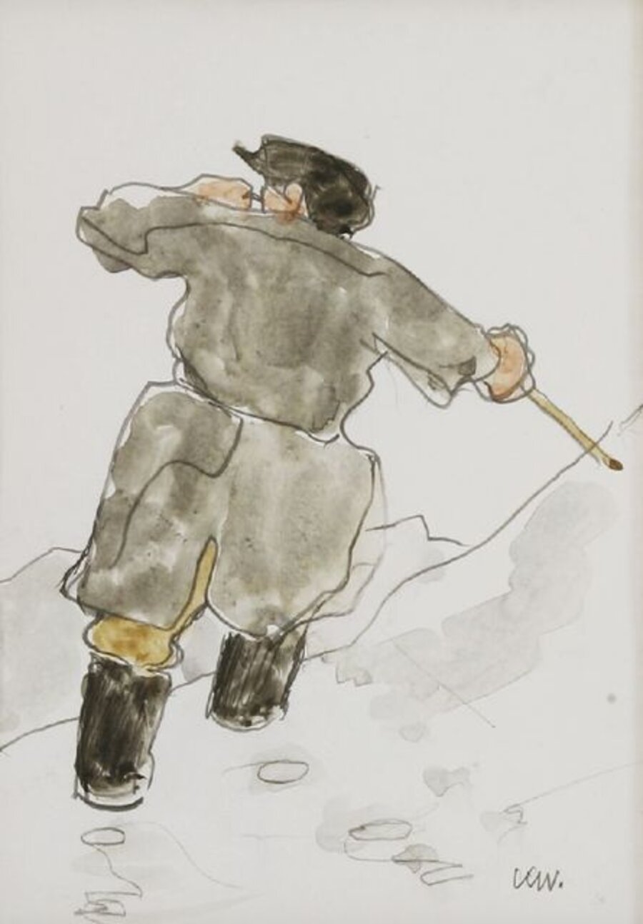 STUDY OF A HILL FARMER