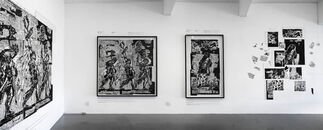 William Kentridge’s Triumphs and Laments Woodcuts Series, installation view