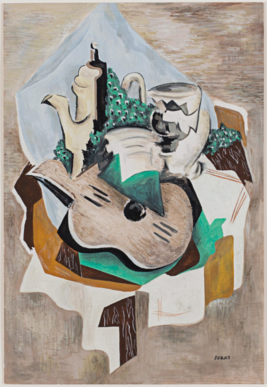 Nature morte à la cafetière et à la guitare