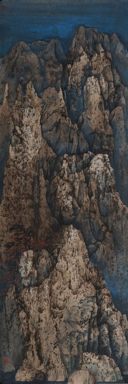 Wang Mansheng 王满晟, ‘Flaming Maple on the Cliff’, 2017
