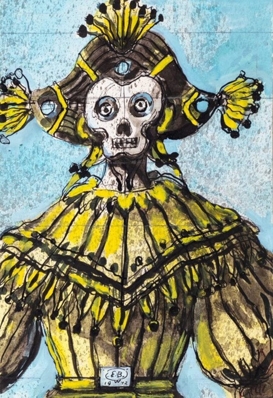 Theatrical sketch (skull)
