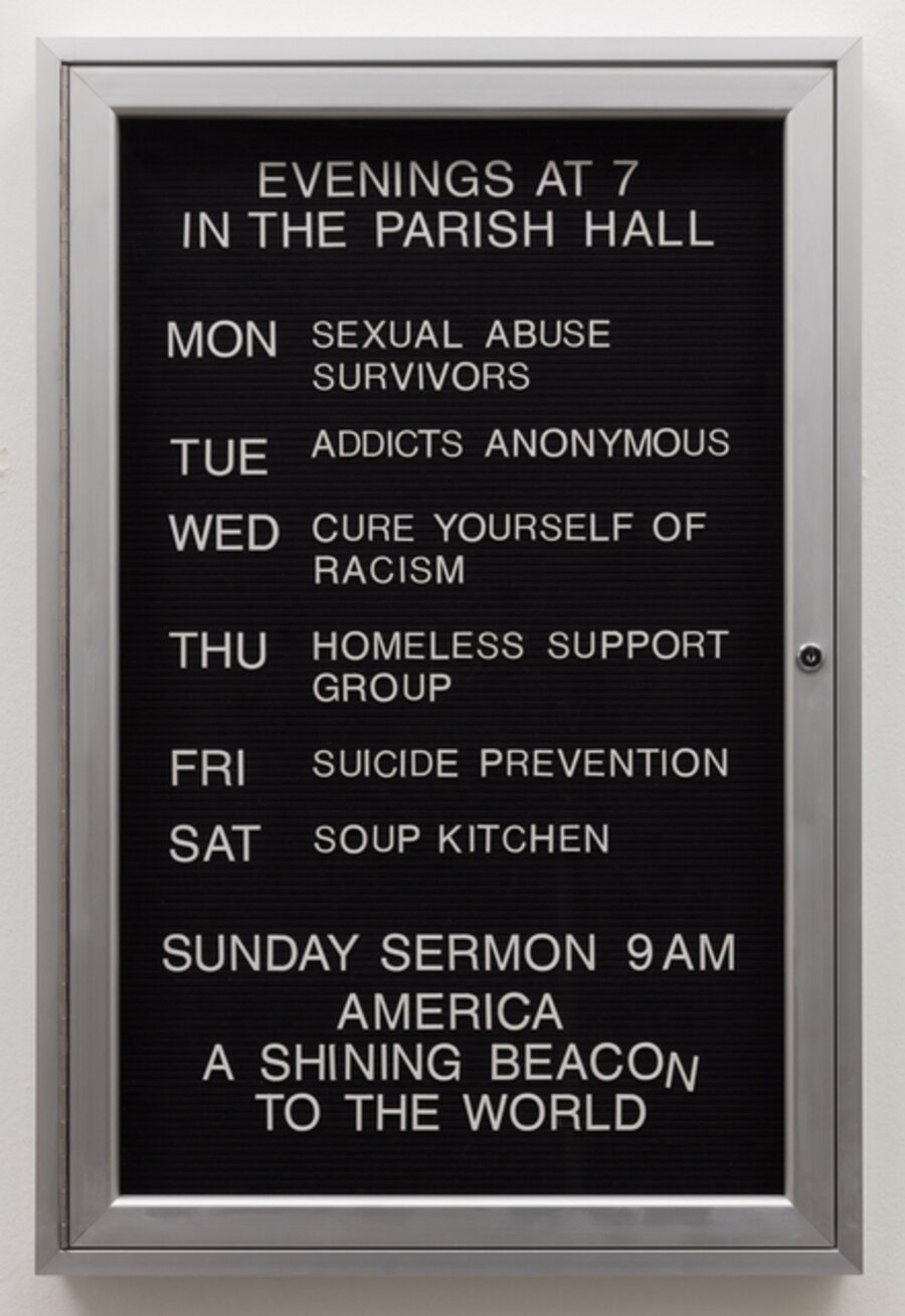 America, A Shining Beacon to the World (from Church Sign series)