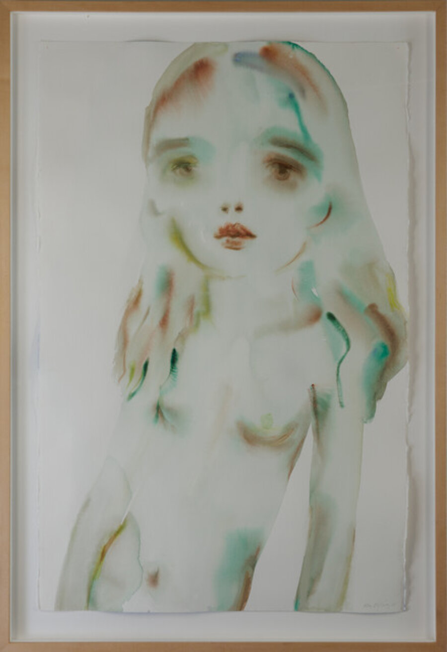 Untitled (Brown Green Figure)