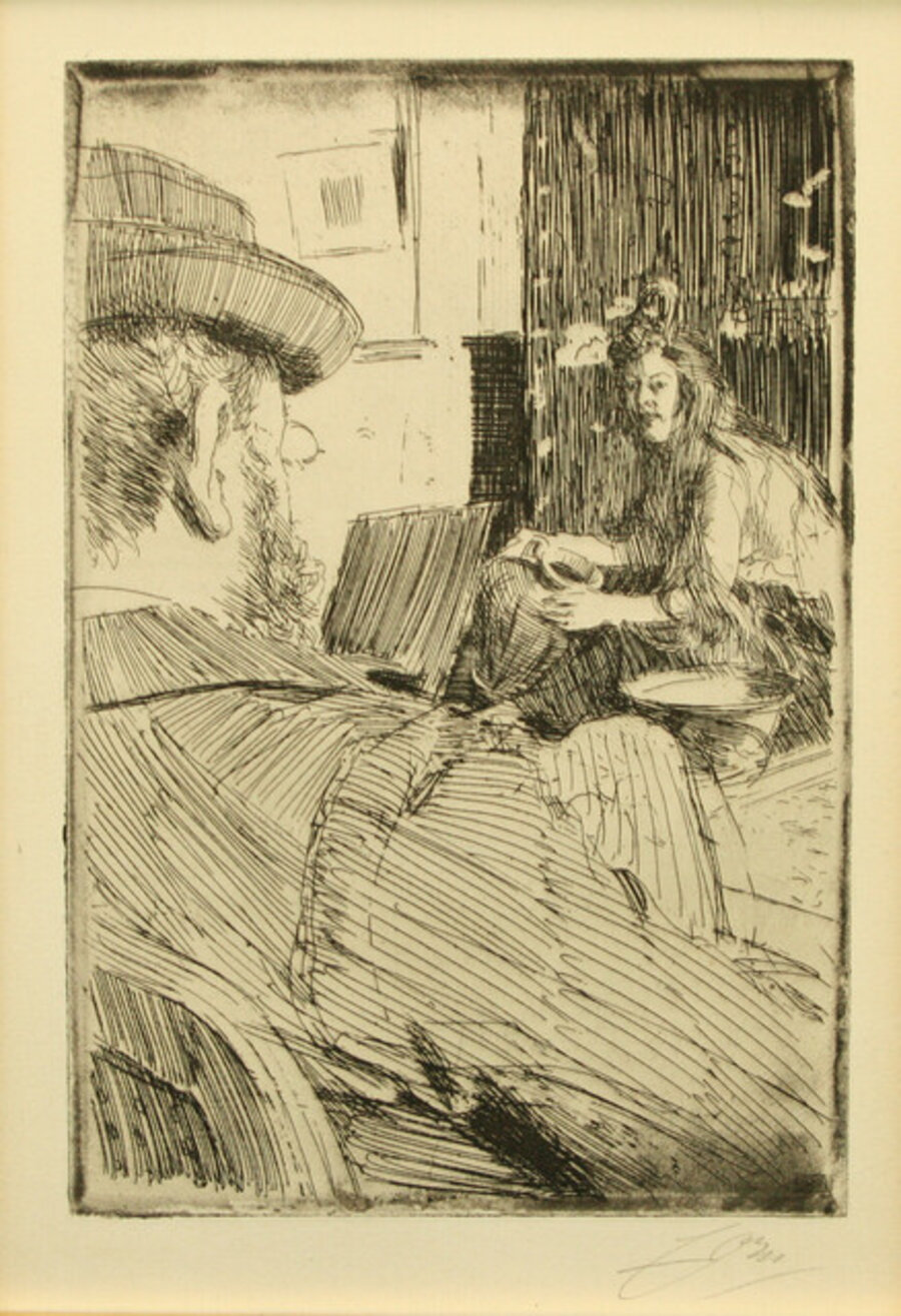 Albert Besnard and his Model