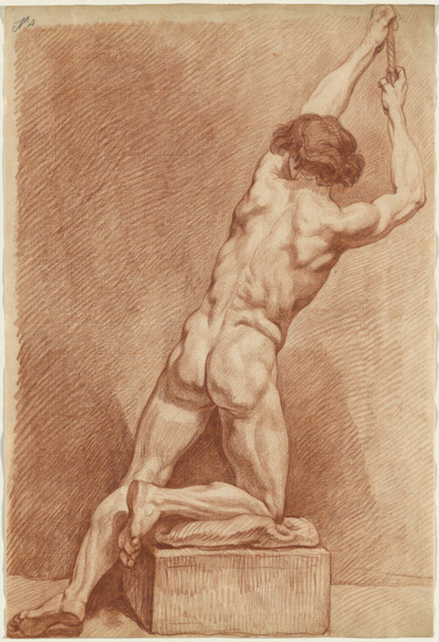 A Male Nude Seen from behind