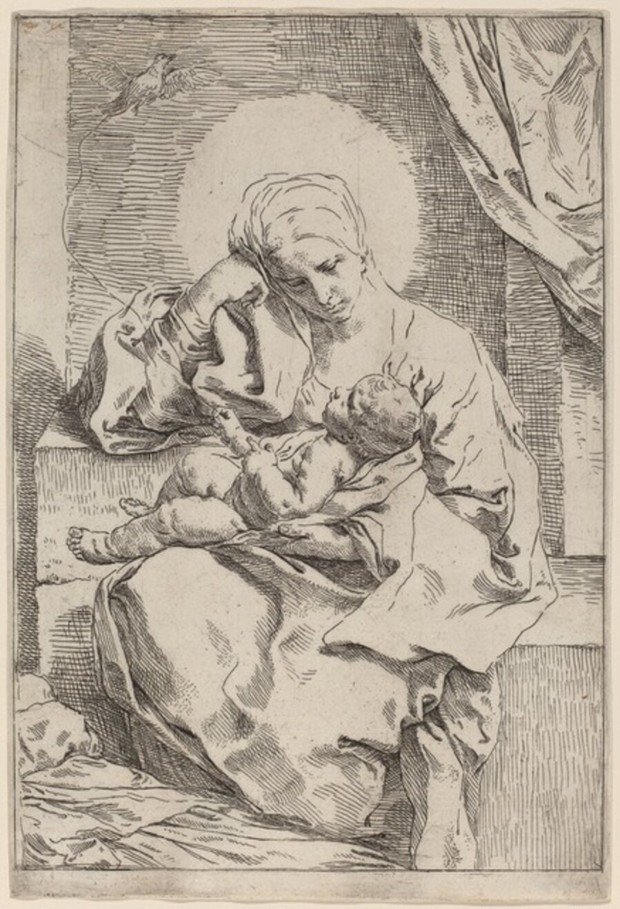The Virgin and Child with a Bird