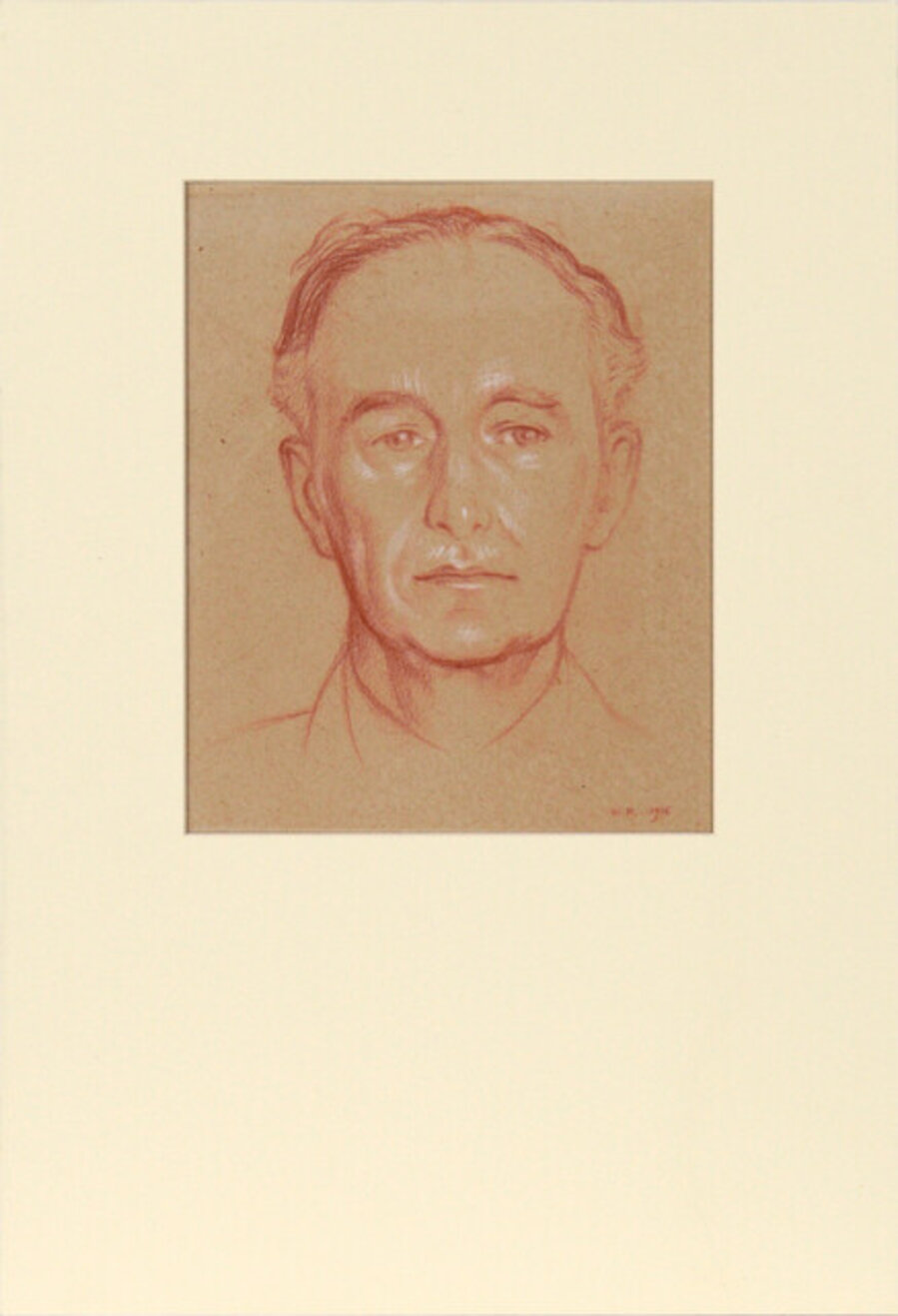 Portrait of Leopold Myers by Sir William Rothenstein