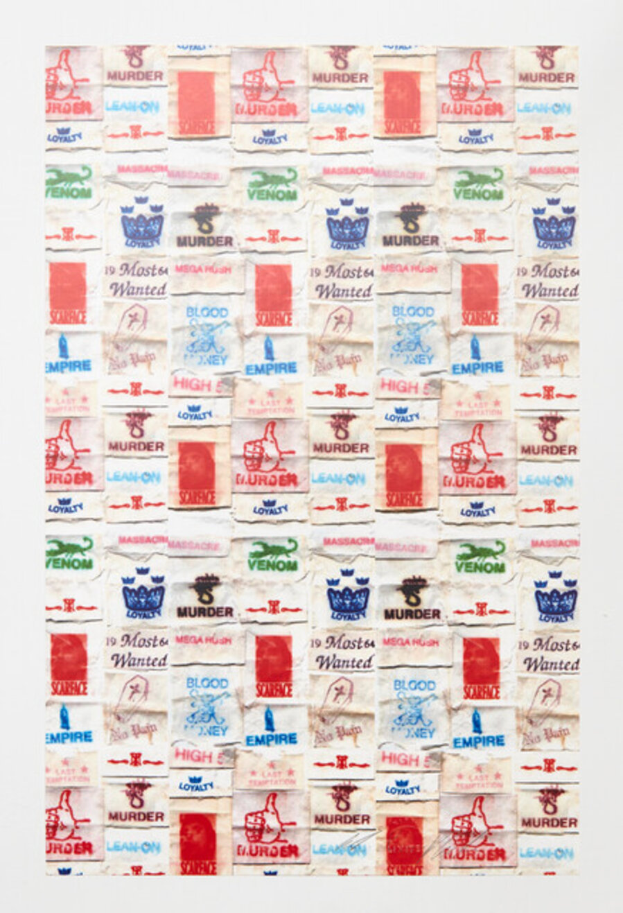 Untitled (Baggie Wall)