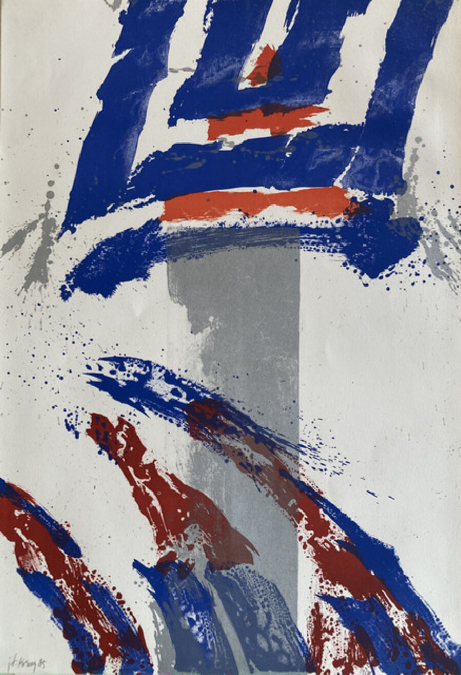 Untitled Blue & Red