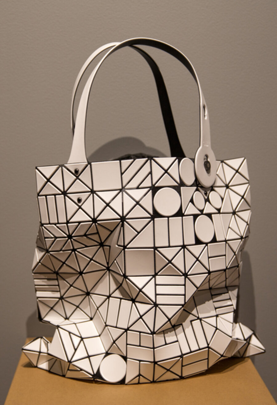 BAO BAO ISSEY MIYAKE White Chord Tote