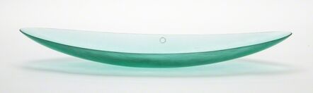Tobia Scarpa, ‘A green wrought-glass canoe bowl’, 1988