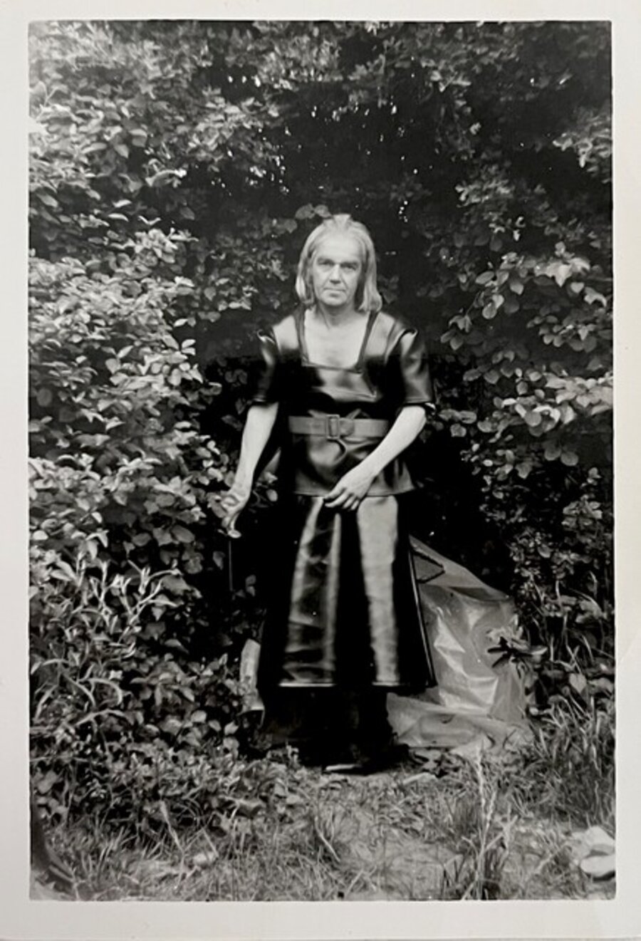 Self-portrait in dress