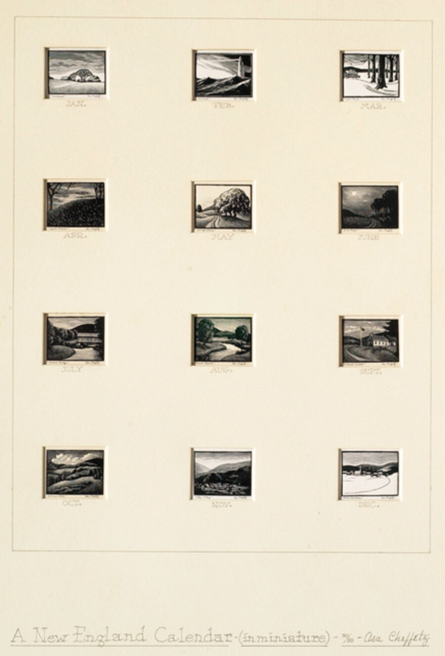 A New England Calendar (In Miniature)
