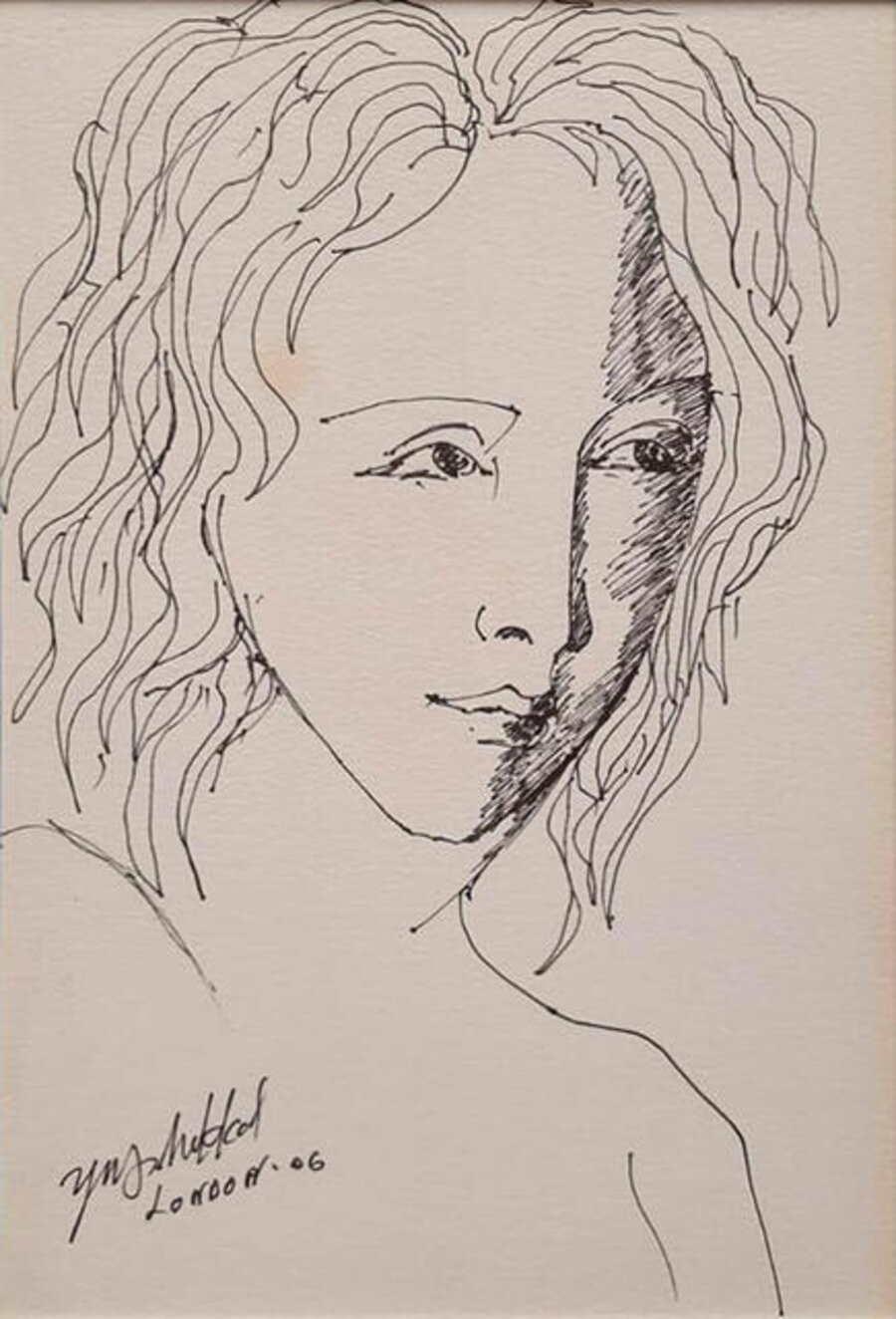 Travel Drawings Series, London 06, Pen & Ink on Paper by Modern Artist "In Stock"