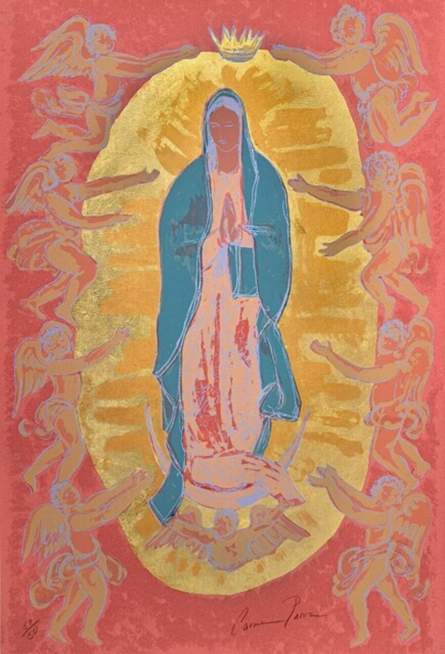 Virgen de Guadalupe roja