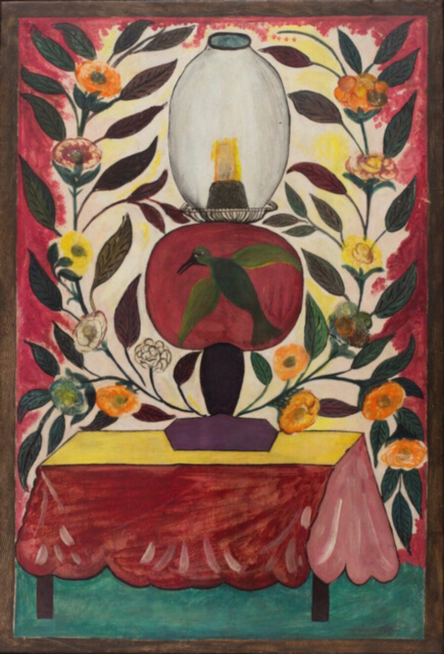 Untitled (Bird and Lantern)