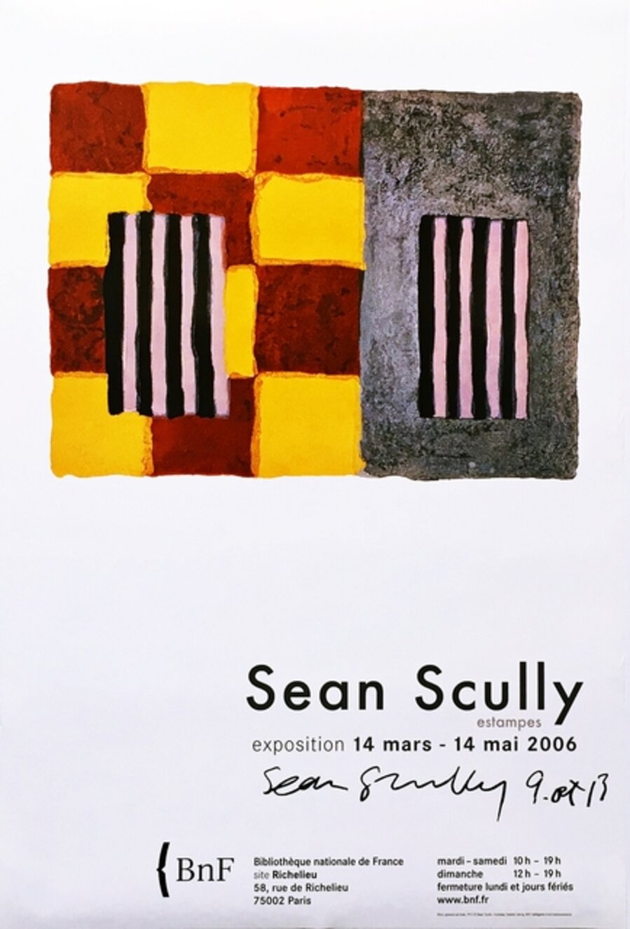 Sean Scully Estampes, France (Hand Signed)