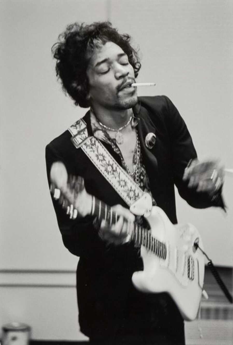 Jimi Hendrix Playing Guitar