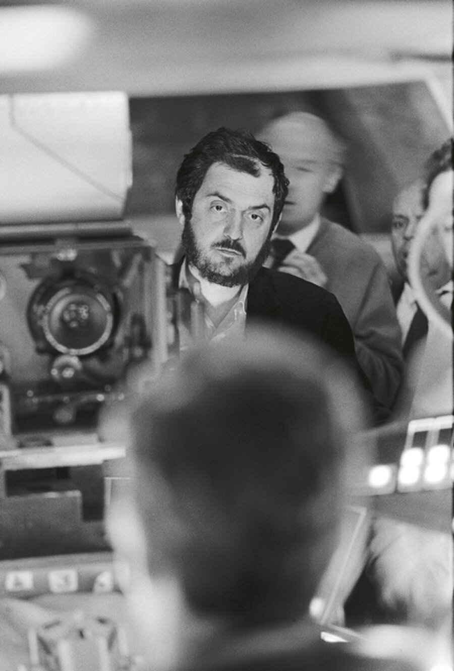2001: A Space Odyssey, directed by Stanley Kubrick (1965-68; GB/United States). Stanley Kubrick during the filming.