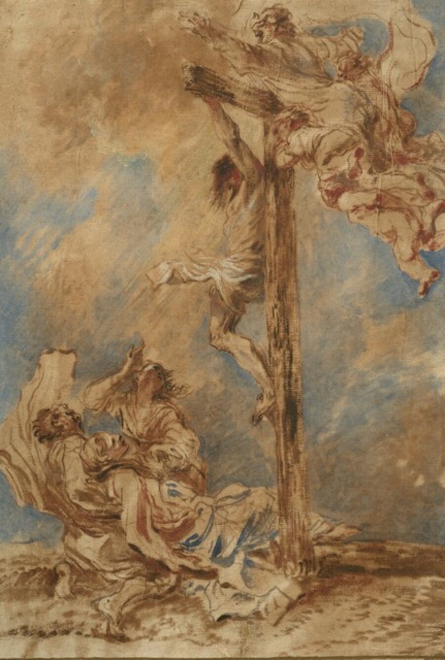 Crucifixion with the Virgin, Saints John and Mary Magdalene, and God the Father