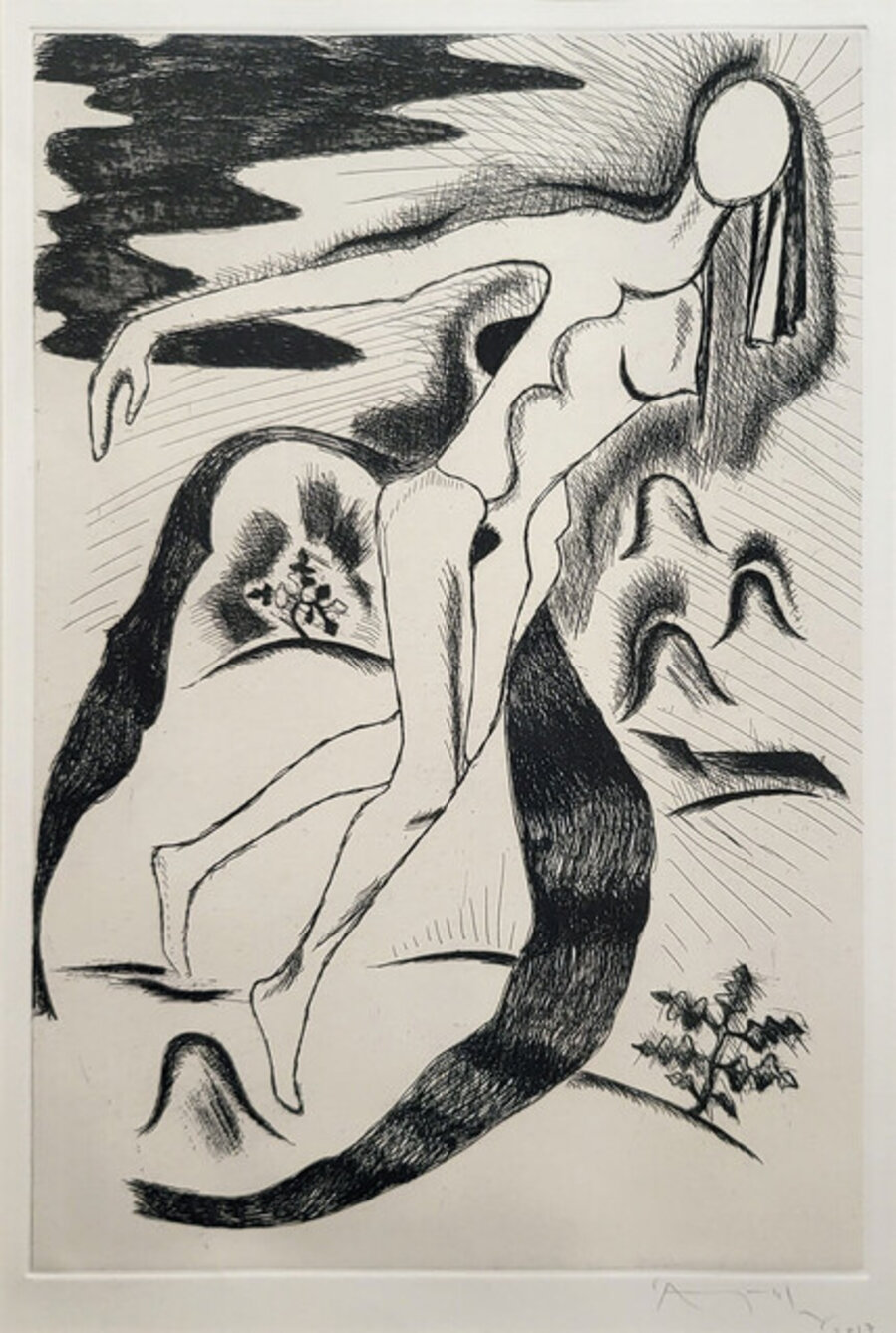 Untitled, Figurative, Etching on Paper