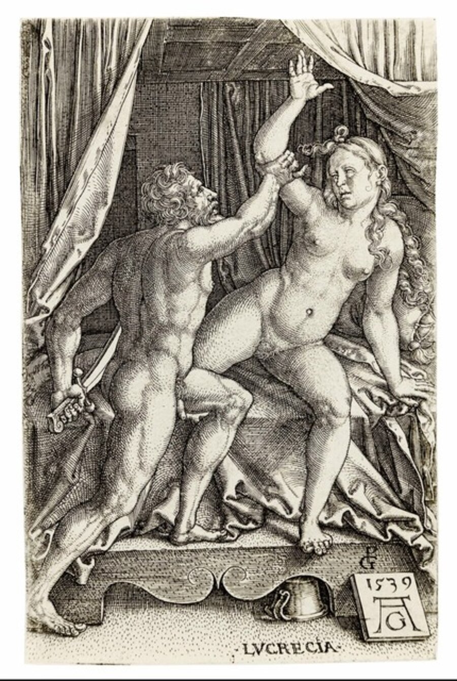 Tarquin and Lucretia. After G. Pencz