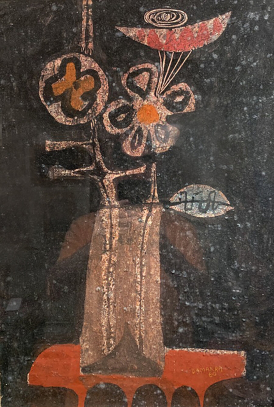 Jarrón con flores