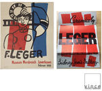 2-PIECE POSTER/INVITE SET: "Ceramics" 1954 Sidney Janis Gallery & "F.Leger" 1955 Museum Morsbroich-Leverkusen