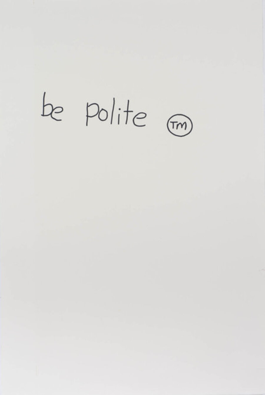Notes to Basquiat: Be Polite