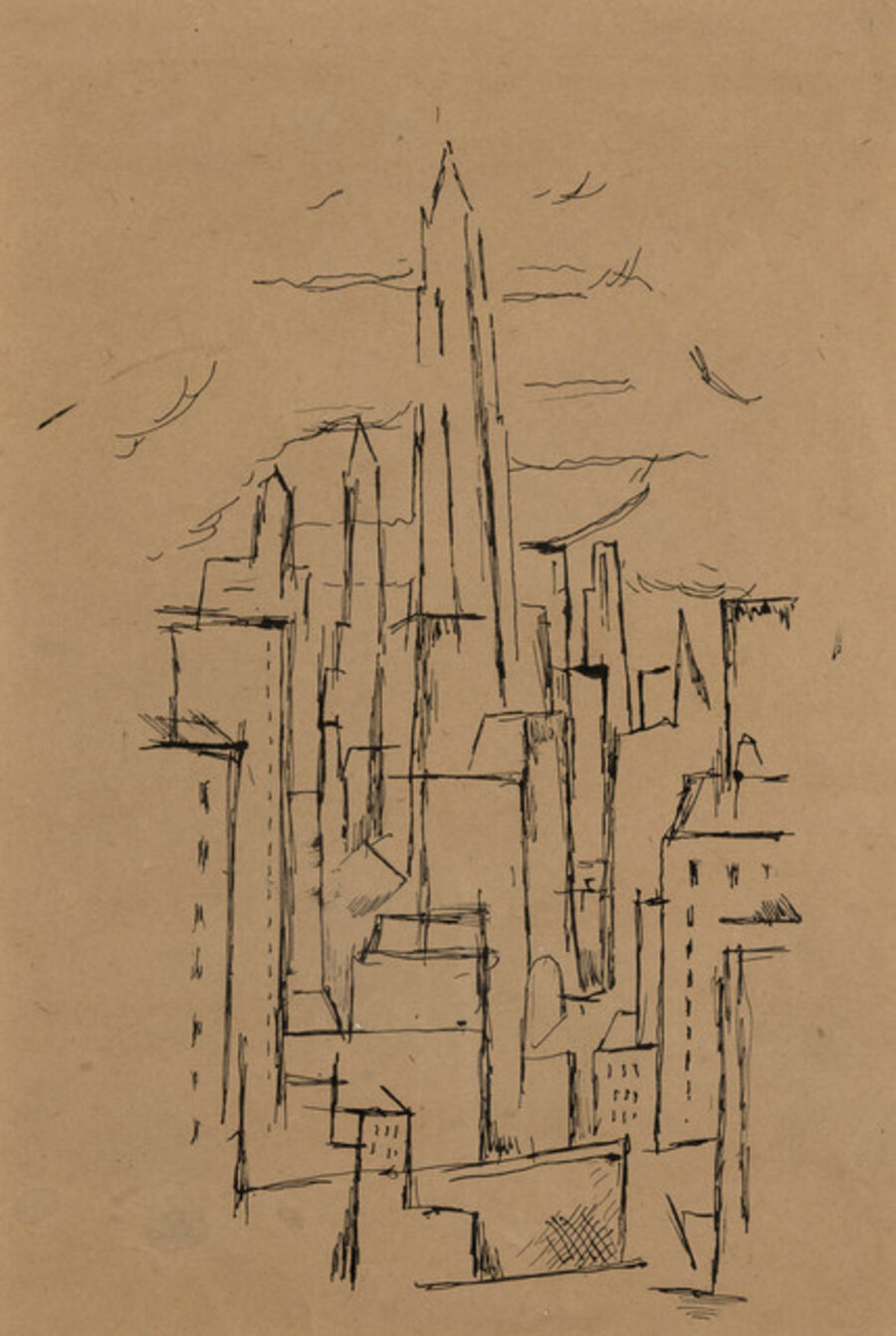 Untitled City Buildings (a double sided work)