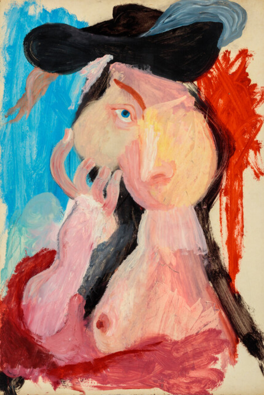 Untitled (Woman and Black Hat)