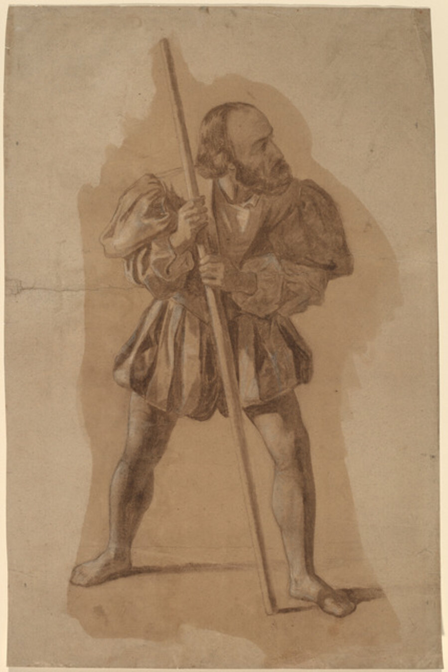 Figure Costume Study for Columbus Mural, Washington, D.C.