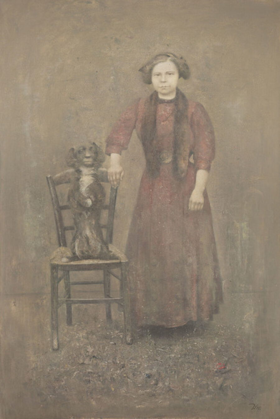 Untitled (Young Woman and Dog)