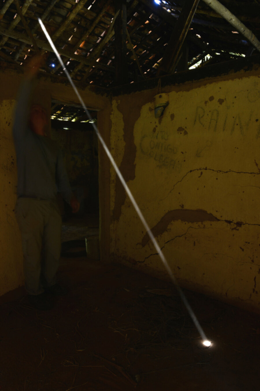 Dust Swept and thrown to reveal a shaft of light Ibitipoca, Brazil 12 September 2014