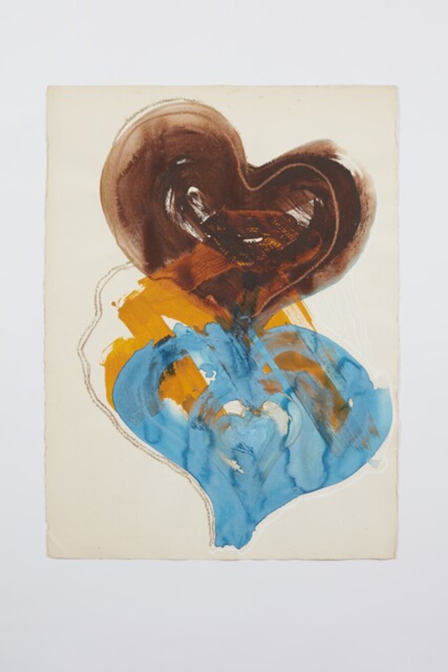Brown and Blue Hearts