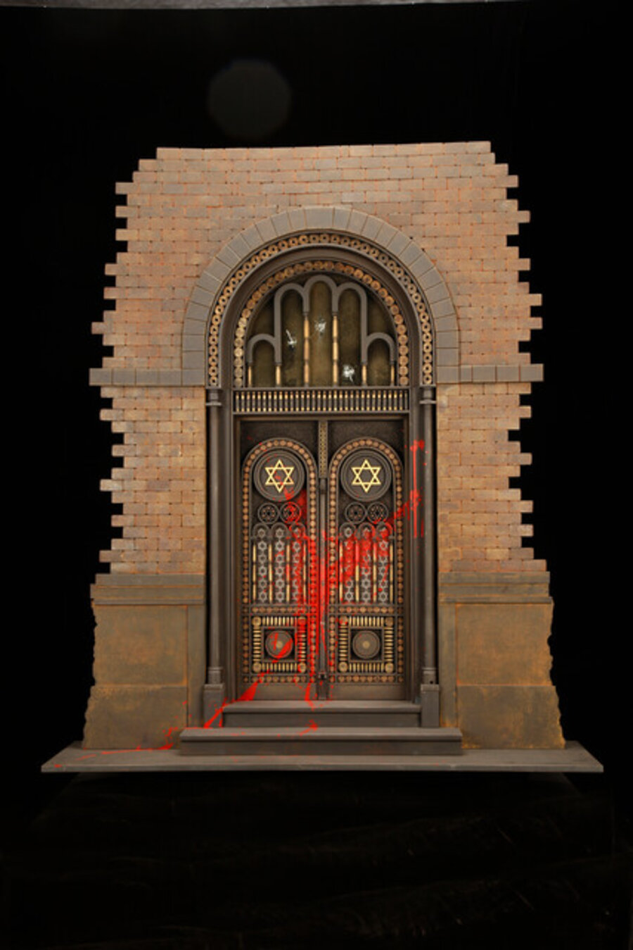 VANDALIZED SYNAGOGUE DOOR (III)