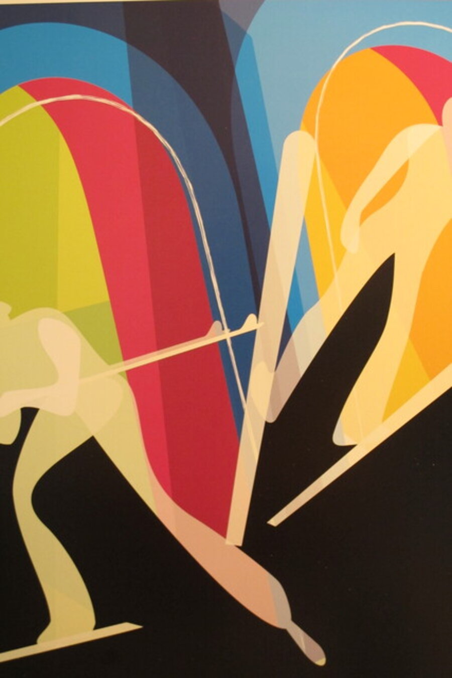2006 Original Vintage Torino Winter Olympics Poster, Nordic Combined