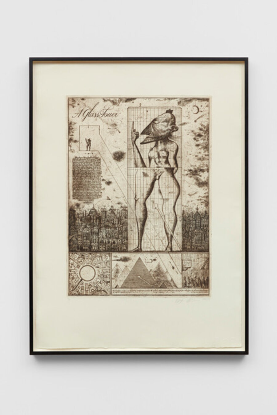 Glass Tower II (with figure)