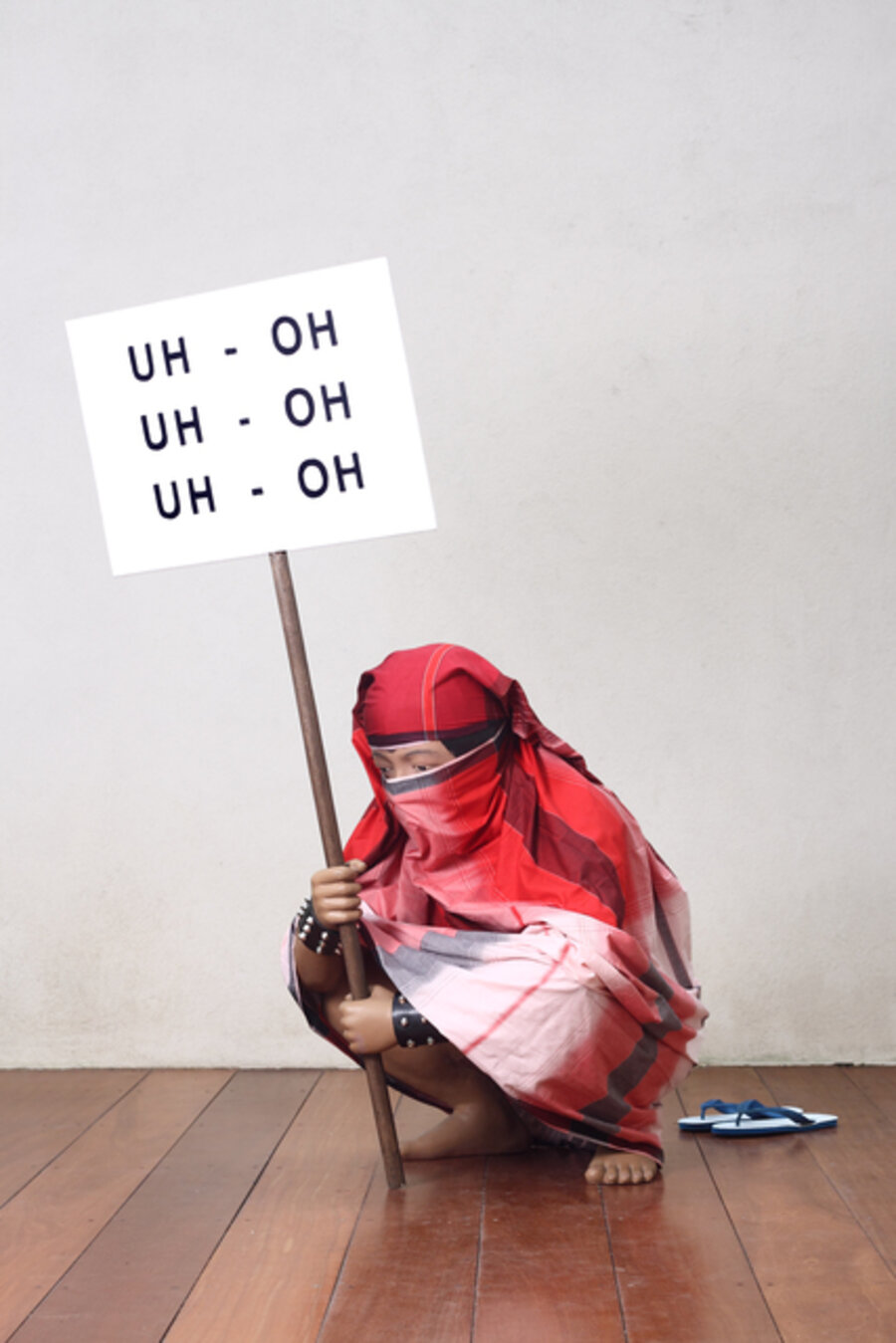 Protester With New Issue