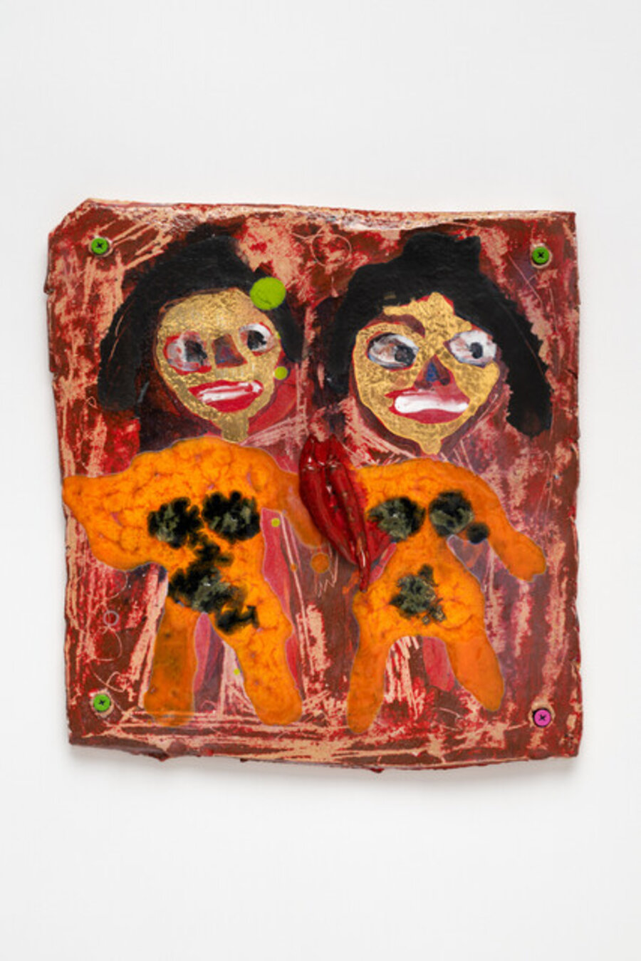 Two Figures with Chillies