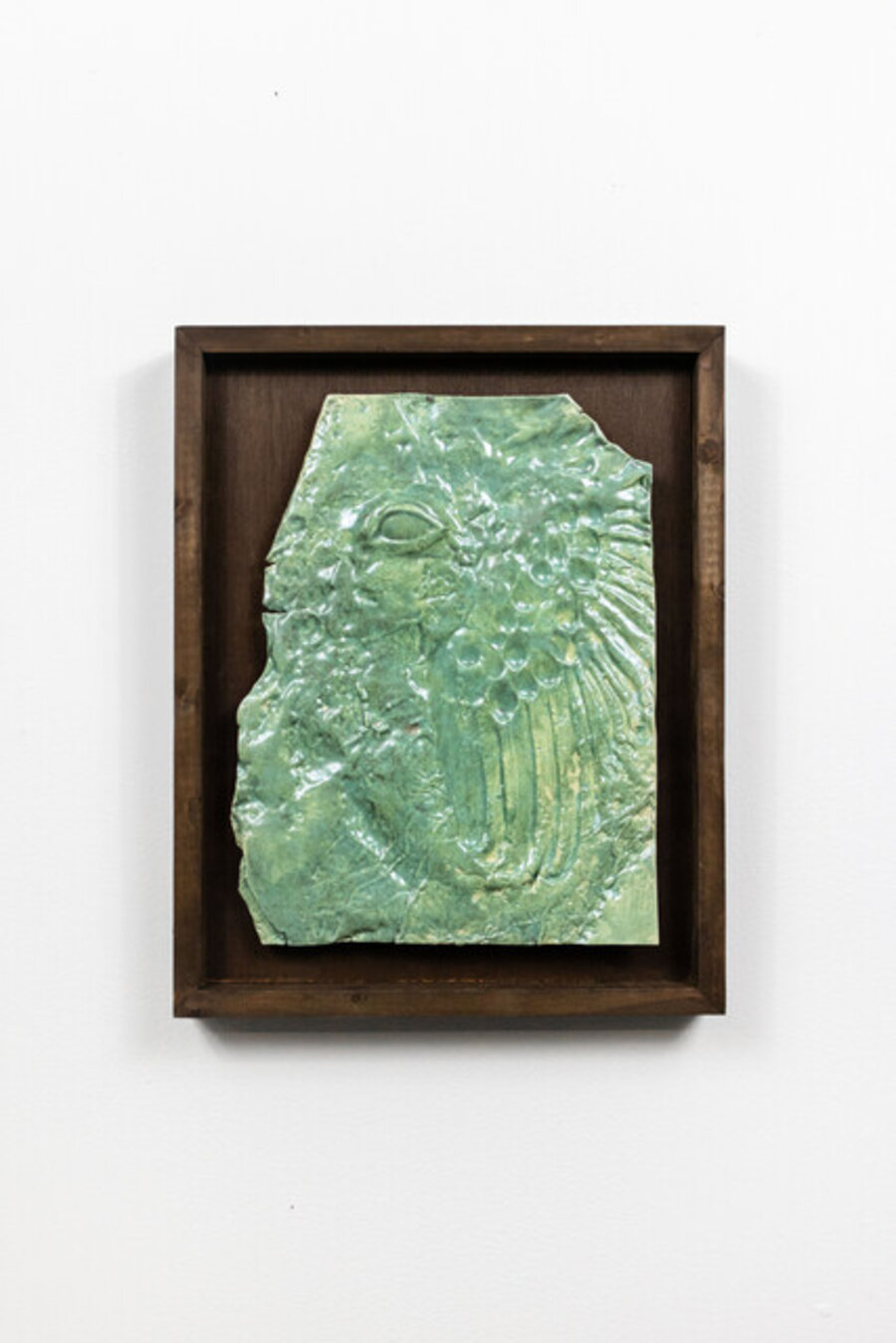 Into my eye a thousand joys lived, died, lived again (green fossile)