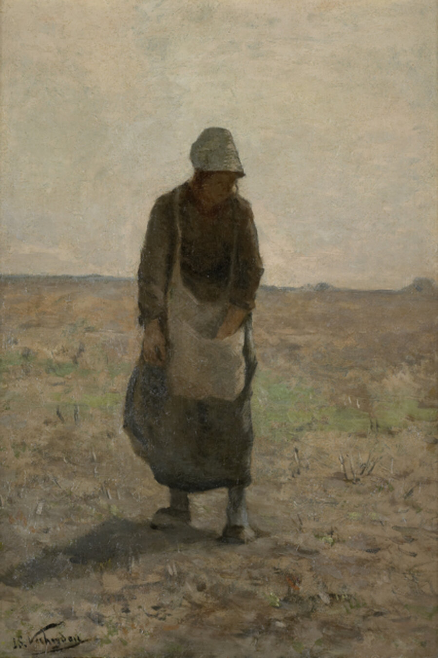 Femme aux champs, sd