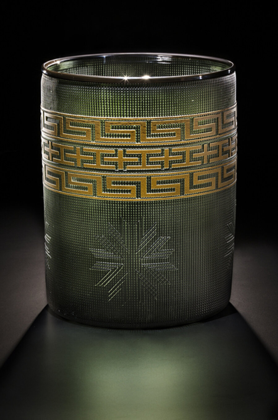 FOREST GREEN TLINGIT BASKET
