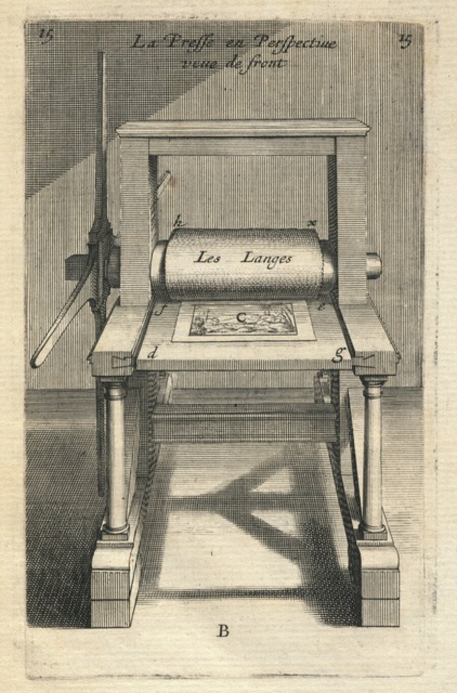 La presse en perspective veue de front