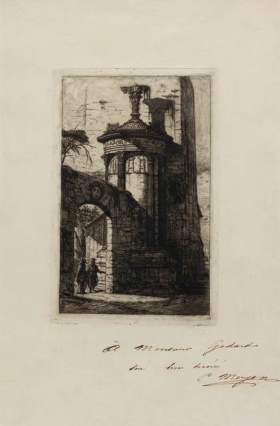 Entree du couvent des capucins francais a Athenes (from Athenes aux XVe, XVIe, et XVIIe Siecles)