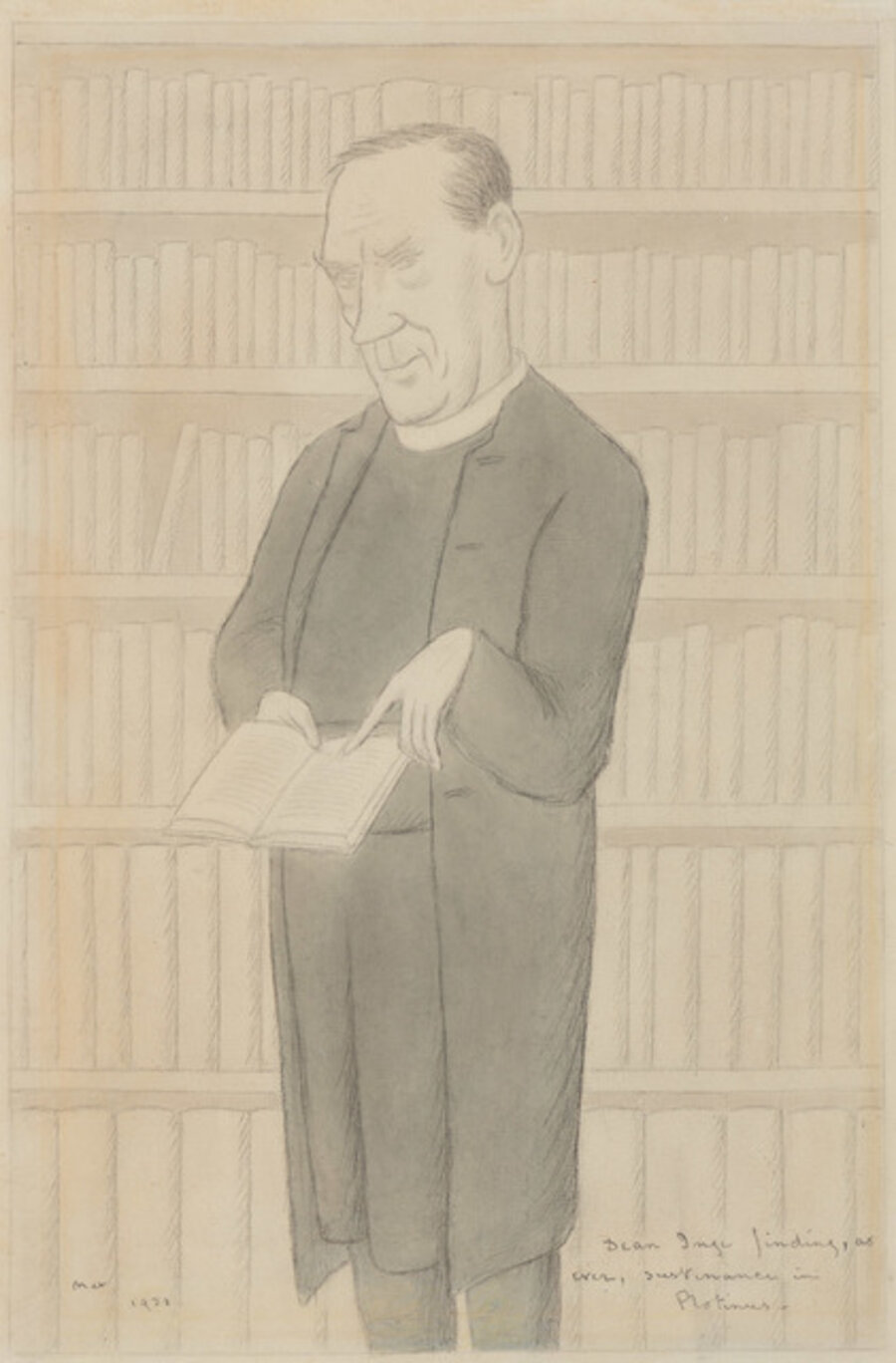 Dean Inge Finding, as Ever, Sustenance in Plotinus
