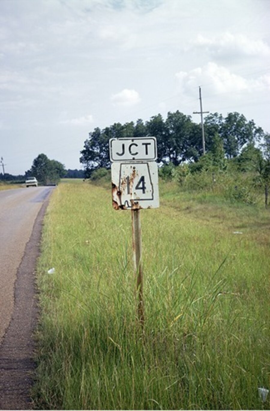 Road Sign, near Uniontown, Alabama