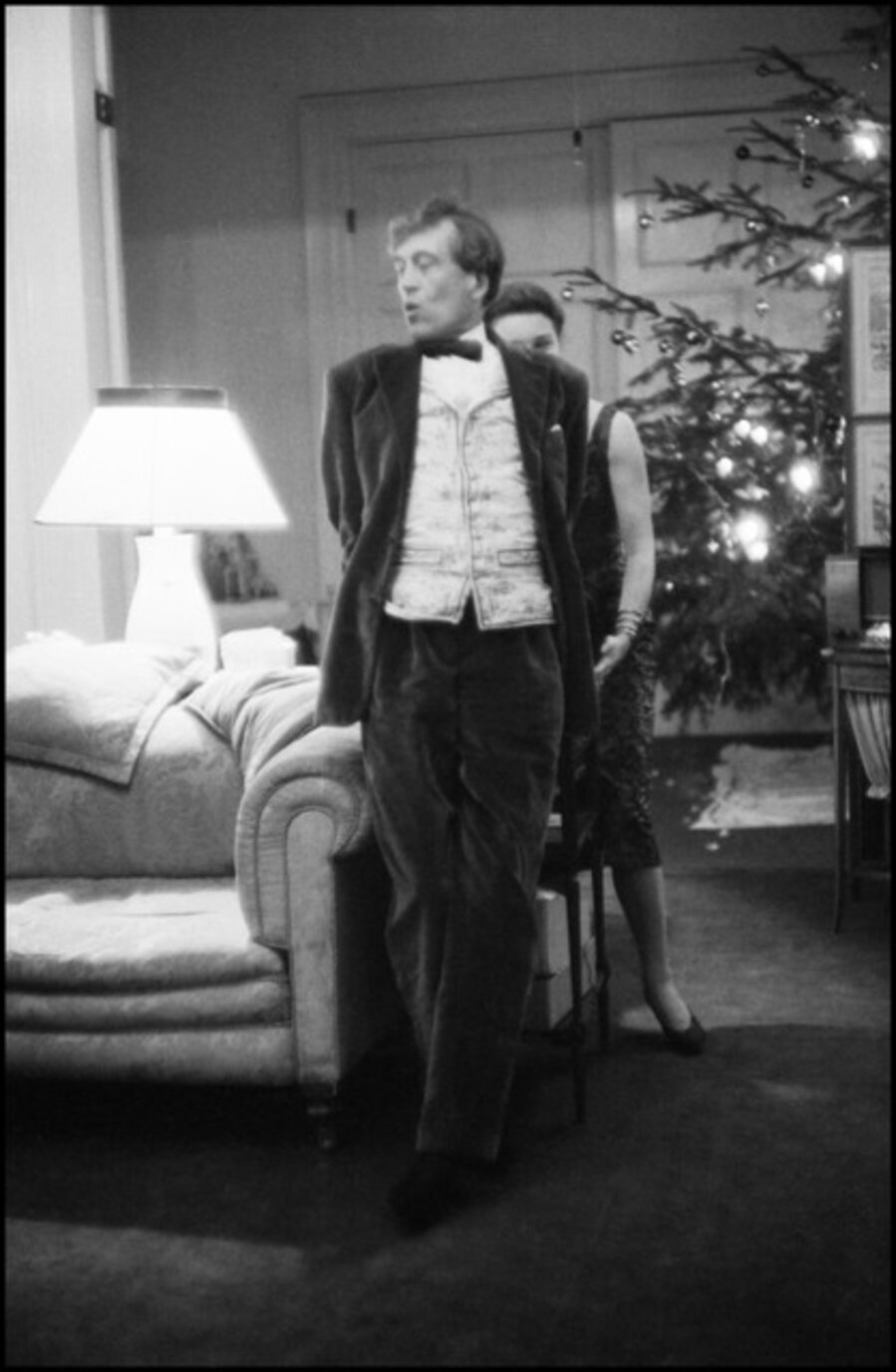John Huston dancing at his home in Ireland /Unique Serie vintage prints